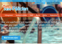 Tablet Screenshot of campingstfelicien.com